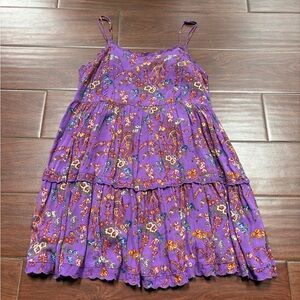 Urban Outfitters purple floral mini dress